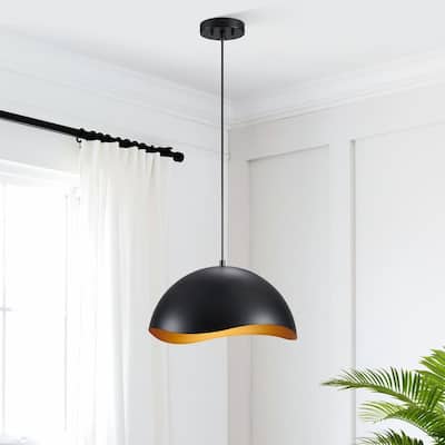 KAWOTI Modern Pendant Light with Metal Shade(Max H81.6")