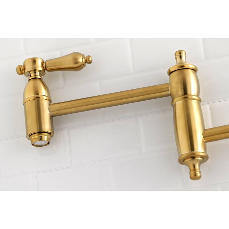 Kingston Brass Heirloom Wall Mounted Pot Filler Faucet