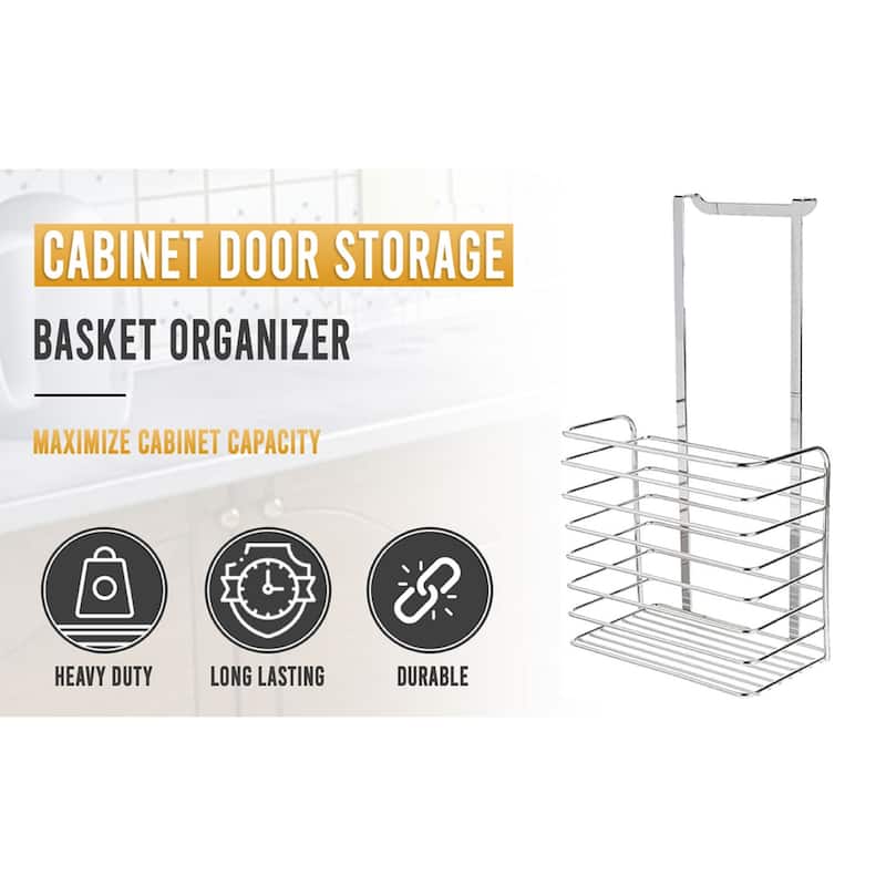 Ybmhome Over the Door Storage Basket Kitchen Cabinet Organization