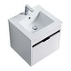 preview thumbnail 54 of 109, Fine Fixtures - Wall Mount Bathroom Vanity And Sink, Knob Free Design - Alpine Collection -