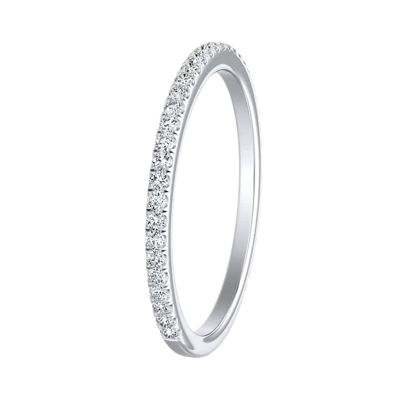 Auriya 1/5ctw Stackable Diamond Wedding Band 18k Gold