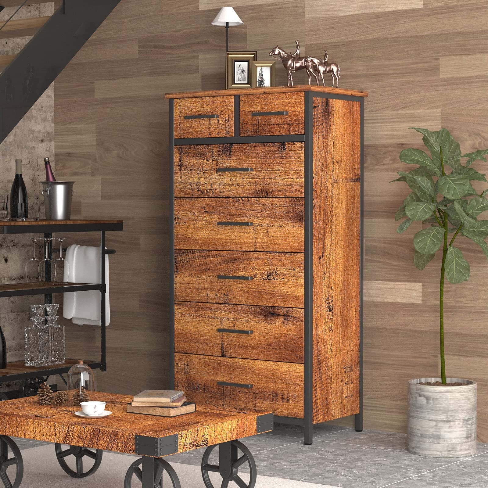 nobody's child dress Silverton Rustic Metal Dresser Charcoal