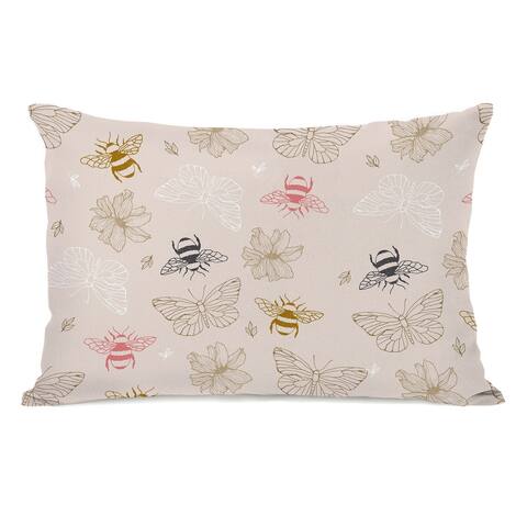 Bees & Butterflies - Lumbar Pillow