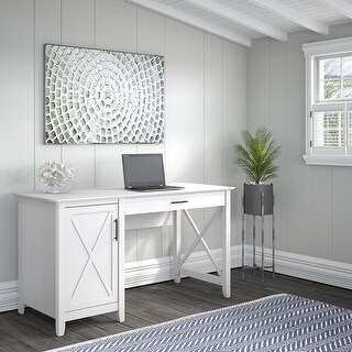 Key West 54W Computer Desk with Storage by Bush Fu