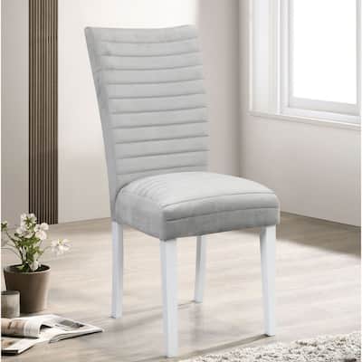 Staccato Grey and White Upholstered Counter Height Stools (Set of 2)