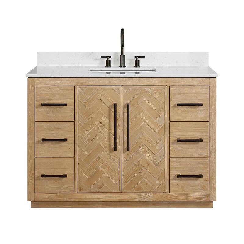 Altair Bellavia Bath Vanity in Weathered Fir no Mirror