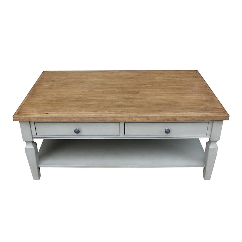 Vista Solid Wood Coffee Table - 48"W x 28"D x 20"H