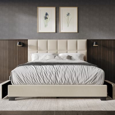 Raton Upholstered Storage Platform Bed