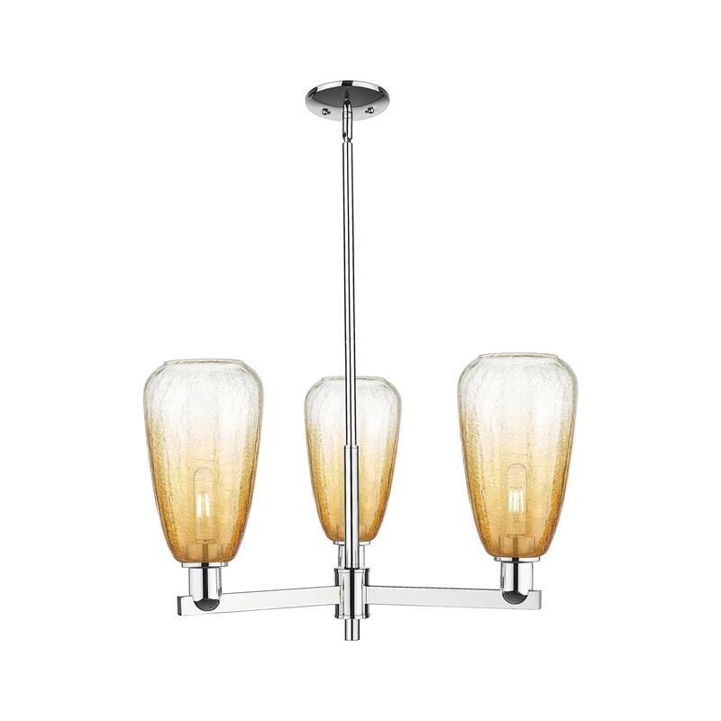 Innovations Lighting Downtown Urban - Brookhaven Almond - 3 Light 18" Stem Hung Chandelier