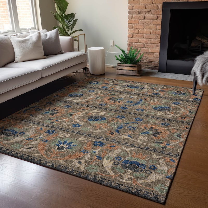 Machine Washable Indoor/ Outdoor Global Alix Chantille Rug