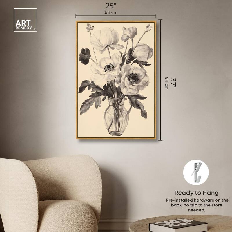 Herbarium's Hush III Canvas by Art Remedy