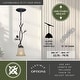 preview thumbnail 4 of 7, Sierra Bronze Rustic Pinecone Mini Pendant Ceiling Light - 5.75-in W x 19.75-in H x 5.75-in D