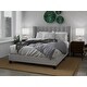 preview thumbnail 1 of 43, Bardy Upholstered Button-tufted Wingback Bed - Queen or King