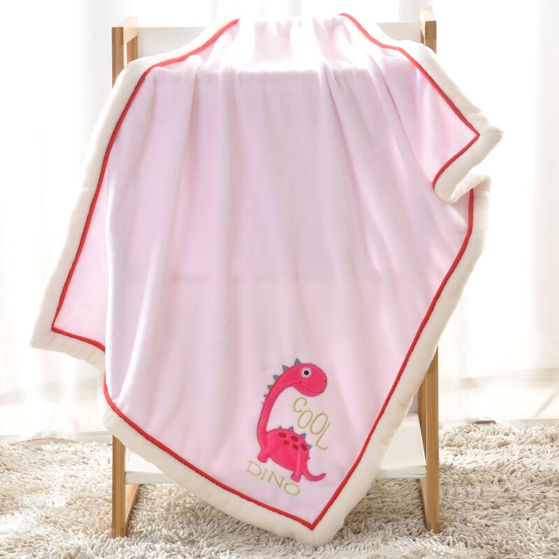 BOON Super Cute Cartoon Flannel Fleece Ultra Soft Baby Throw Blanket