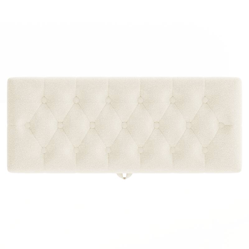 Modern Storage Ottoman Bench Upholstered Bedroom Bench