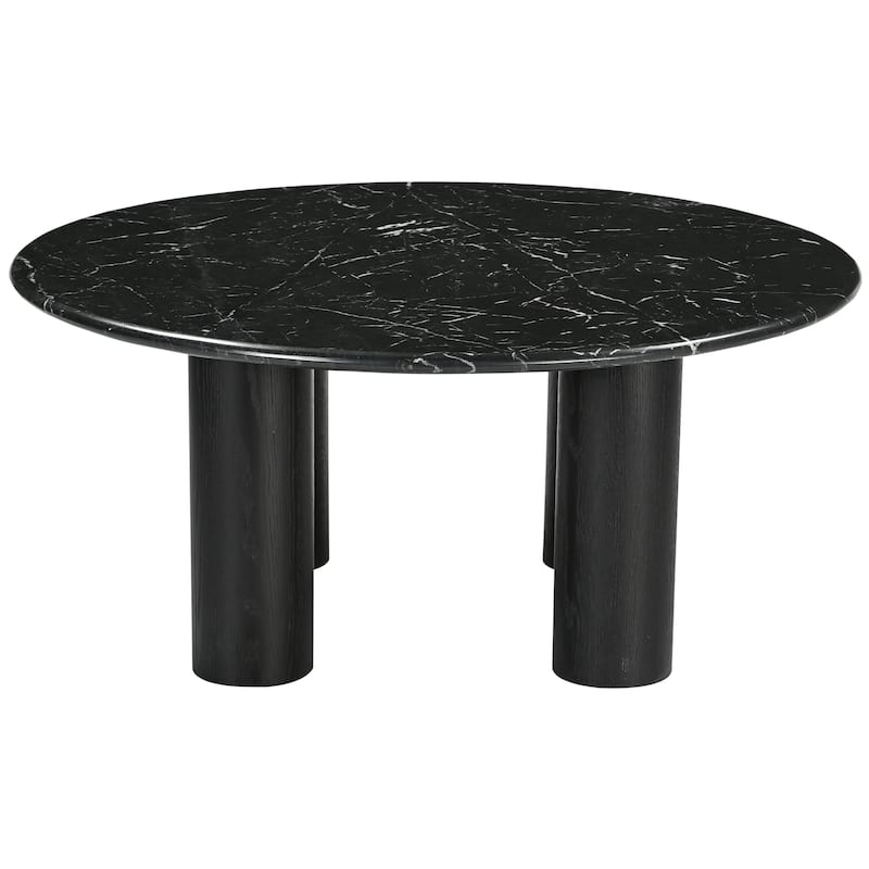 SAFAVIEH Couture Tylee Solid Wood/Marble Coffee Table - 36Wx36Dx16H