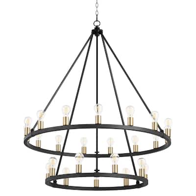 Quorum International 64-24-80 Paxton 24 Light 42" Wide Ring Chandelier