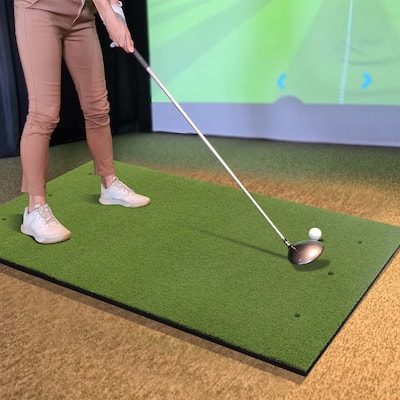 5 x 4 FT Golf Hitting Mat Artificial Turf Golf Training Mat 20/25mm