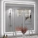 preview thumbnail 100 of 161, Large LED Bathroom mirror Tempered Glass Dimmable Anti-Fog Vanity Mirror 48x40