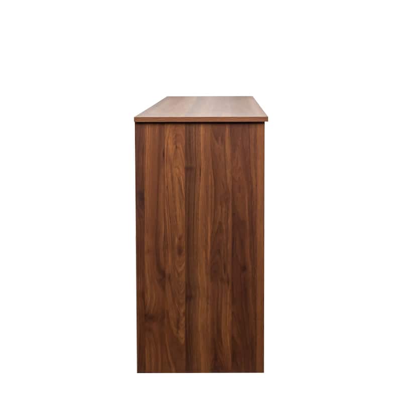 Wood Sideboard Cabinet with 2 Doors, Coffee Bar Cabinet with 2 Drawers, Kitchen Storage Cabinet with Movable Shelves