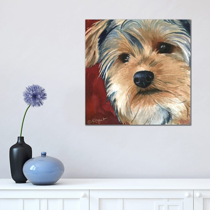 iCanvas "Sasha The Yorkie" by Teresa Kogut Canvas Print - 18x18x1.5
