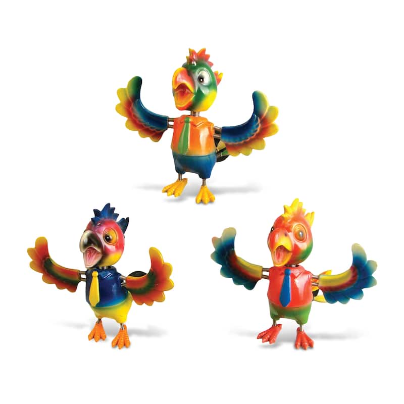 CoTa Global Parrot Refrigerator Bobble Magnets Set of 3 - Multicolor