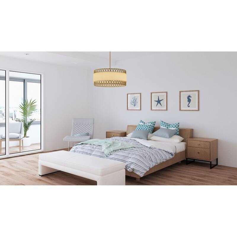 Kate 5-Light Brushed Gold Pendant