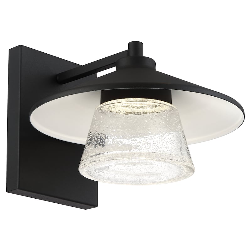 Silo 1-light Black Marine Grade LED Outdoor Wall Sconce