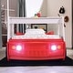 preview thumbnail 5 of 8, Rozo Contemporary Red Speedy Fire Engine Platform Kid Bed by Furniture of America