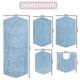Home Weavers Waterford Collection 5 Piece Genuine Cotton Bath Rugs Set