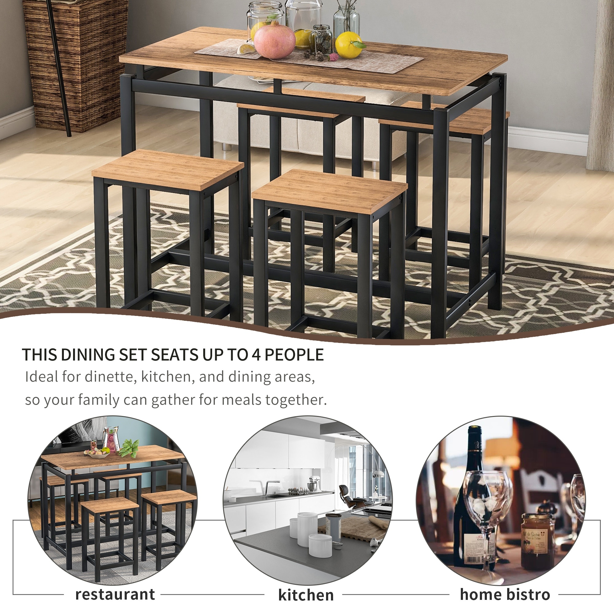 4 piece sales bistro table set