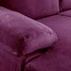 Velvet Upholstered L-Shape Sectional Sofa