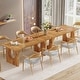 preview thumbnail 2 of 23, 70.89" Rectangle Dining Table for 6-8 People, Modern Simple Wood Kitchen Table