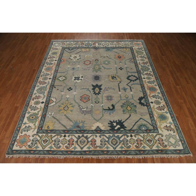 Oushak Indian Area Rug Handmade Oriental Wool Carpet - 8'2" x 10'0"