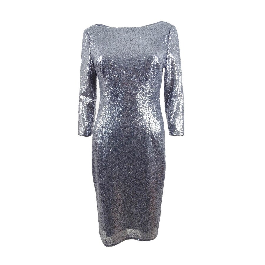 adrianna papell plus size sequin dress