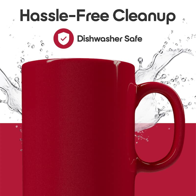 Omniware Teaz Cafe 11 oz Classic Mug - 3" D x 3.75" H