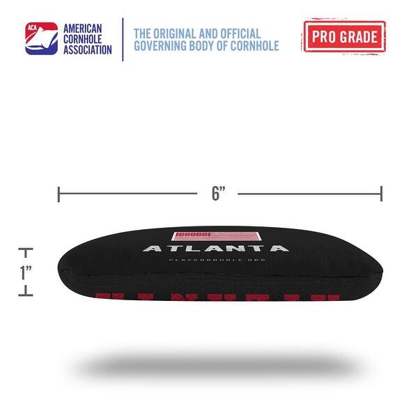 Atlanta Football Black Dual Sided Cornhole Bags