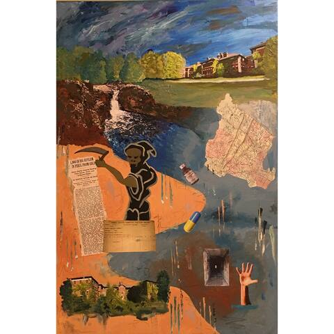 Overbrook Asylum By Evan Stuart Marshall, Print On Canvas, Ready To Hang