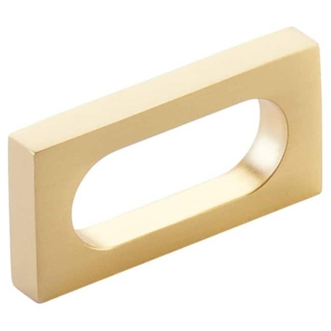 Schaub and Company 10031 Cafe Modern 2" Center to Center Rectangular - Satin Brass