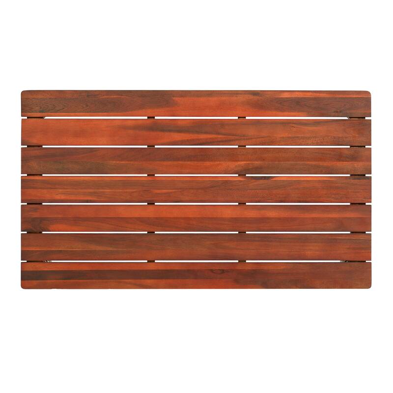 Coffee Table with Sliding Tabletop, Featuring sleek slat paneling