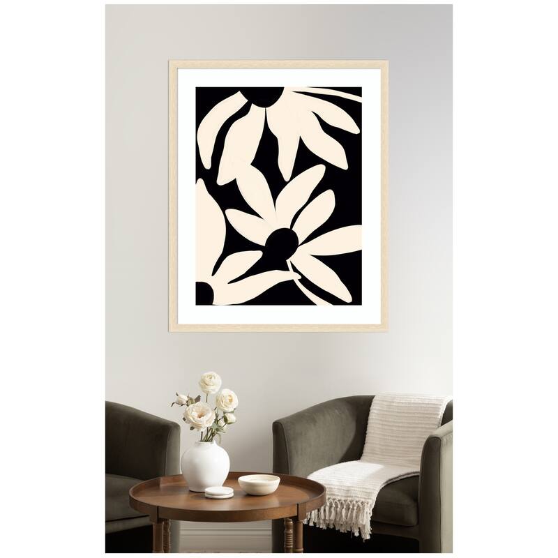 Kate and Laurel Framed Art Minimal Blooms by Alicia Bock