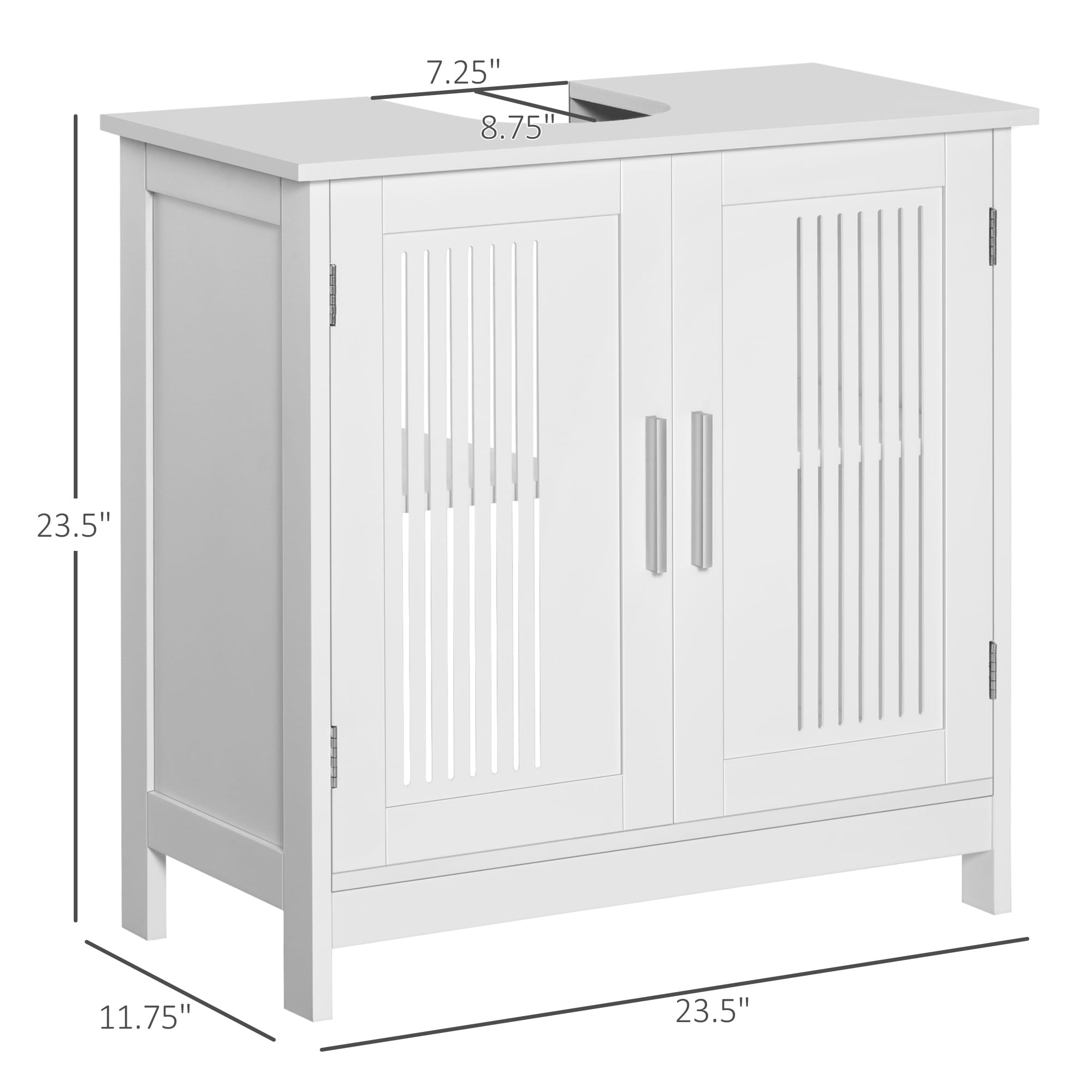 kleankin Freestanding Bathroom Storage Cabinet Organizer Floor Tower with 2  Door, 2 Drawers, Adjustable Shelf, White - On Sale - Bed Bath & Beyond -  36741343