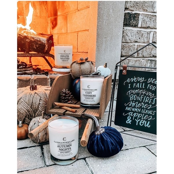 CandleWickCare Autumn Bundle of Scented Candles, (Set of 3) - Bed Bath & Beyond