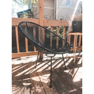 Sarcelles Modern Wicker Patio Chairs by Corvus (Set of 2)