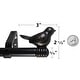 preview thumbnail 42 of 56, Cute Bird Finial Adjustable Decorative Designer Curtain Rod
