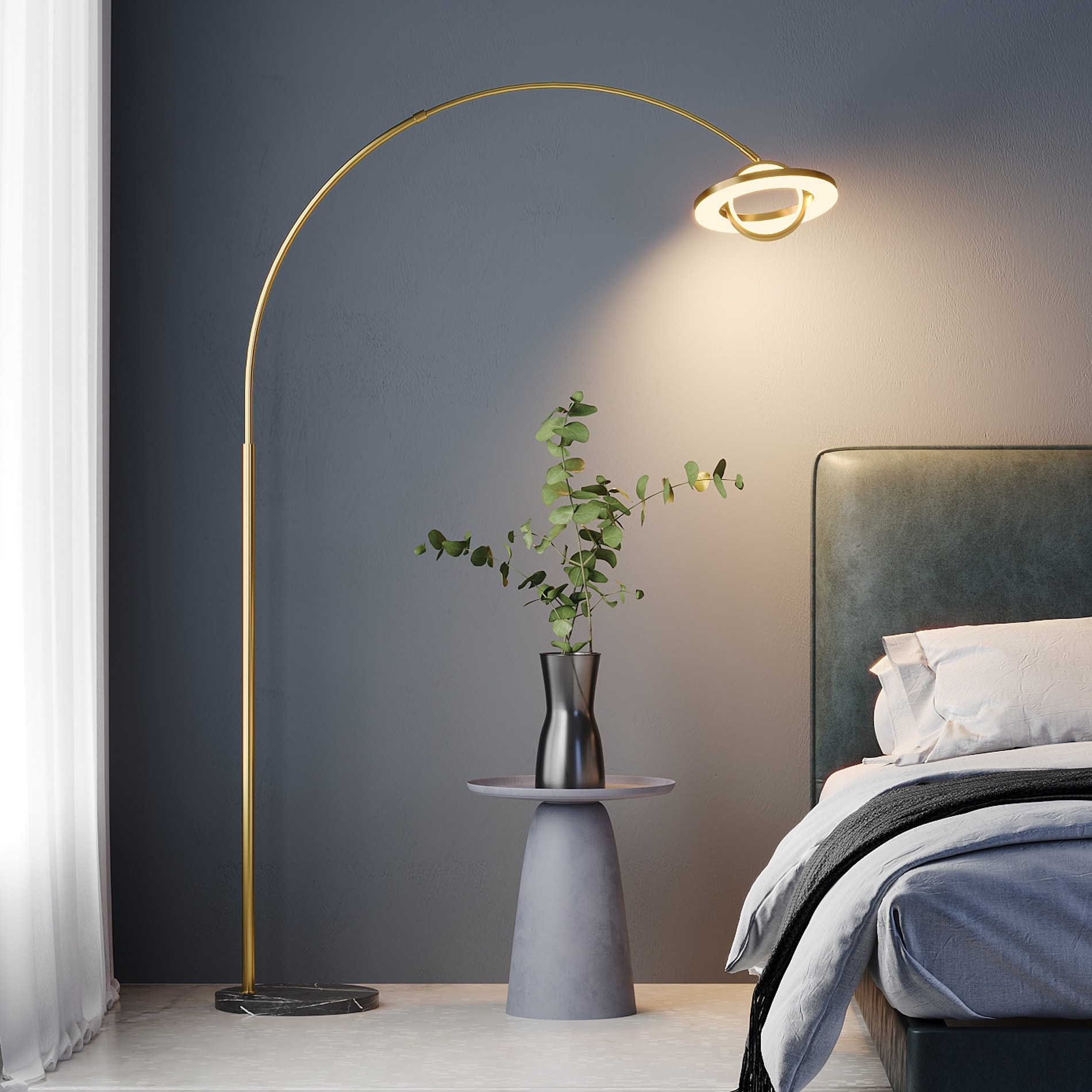 Bright bedroom floor lamp hot sale