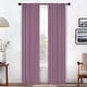 preview thumbnail 166 of 198, Superior Solid Machine Washable Room Darkening Curtains with Back Tabs, Set of 2 26" x 84" - Wisteria