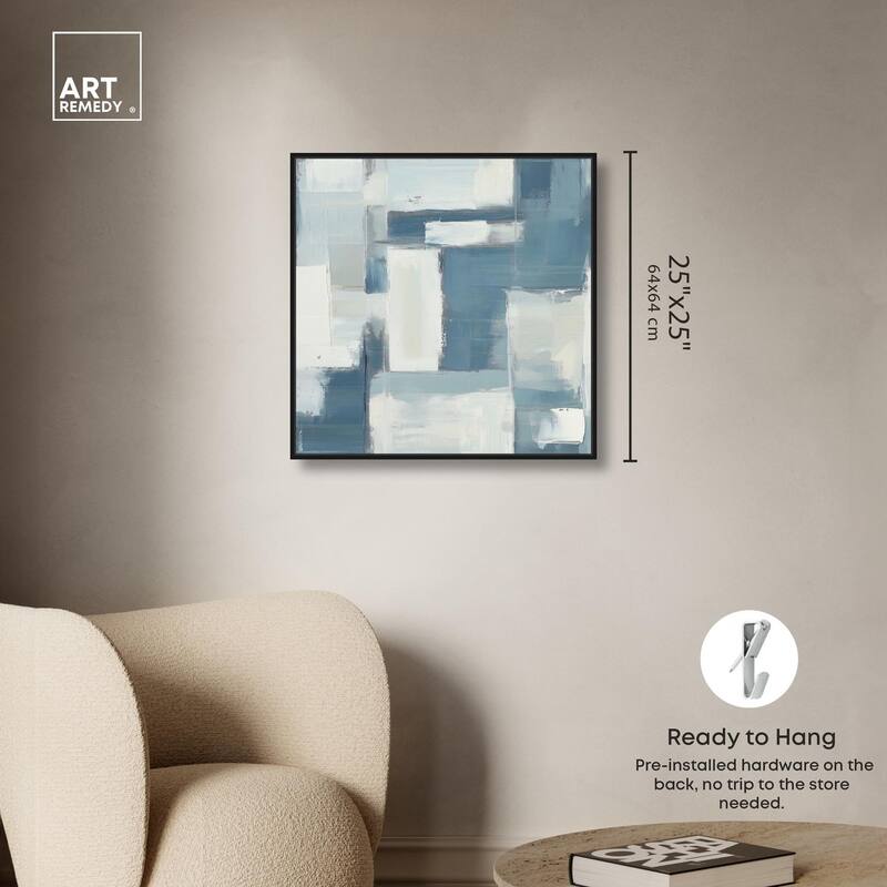 Deconstructed Blue III Canvas by Art Remedy