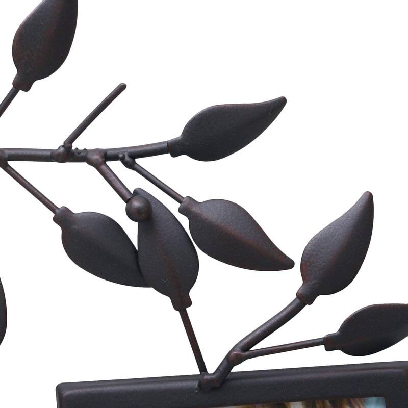 ADECO Metal Tree Wall Hanging Collage Picture Photo Frame 6 Openings