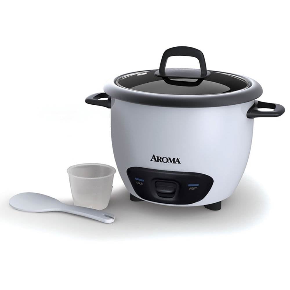 AROMA 14 Cup Cooked 3Qt. Rice Grain Cooker White New ARC 747G Refurbished On Sale Bed Bath Beyond 40399493